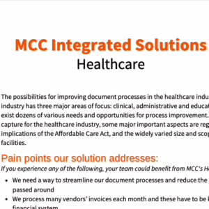 MCC Integrated Solutions Healthcare
